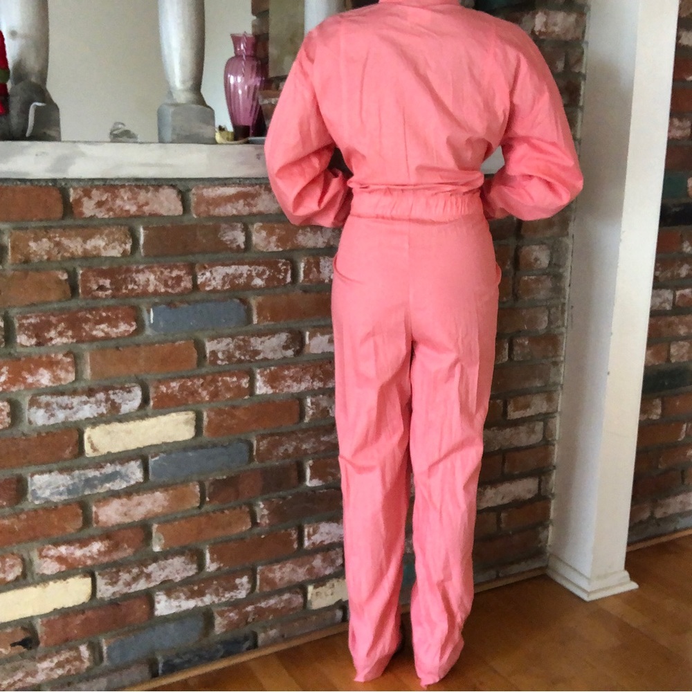 SOLD Vintage 1970s Saint Germain Paris Mod Light Jumpsuit - Picture 4 of 9